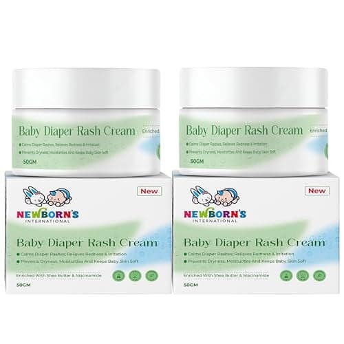 Newborn's Gentle Baby Diaper Rash Cream - 50gram (Pack Of 2) | Relieves Rashes | Reduces Redness & Irritation | Fast Relief For Sensitive Skin | Prevents Dryness | No Harsh Chemicals
