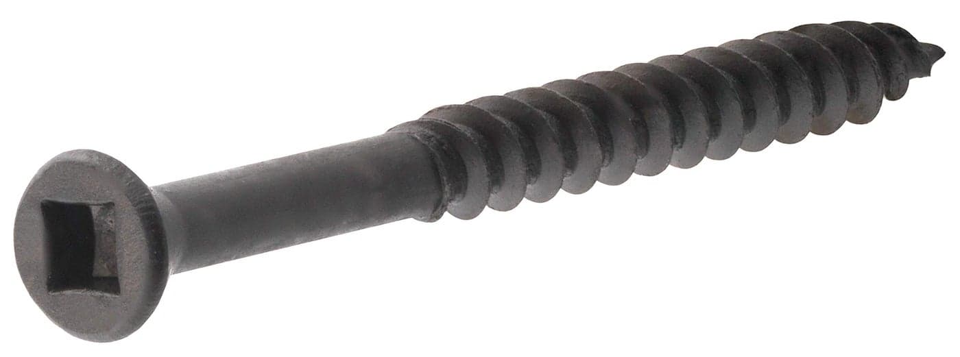 Hillman 47324 6 X 214Inch Square Drive Trim ScrewSharp Point 5Pound Black