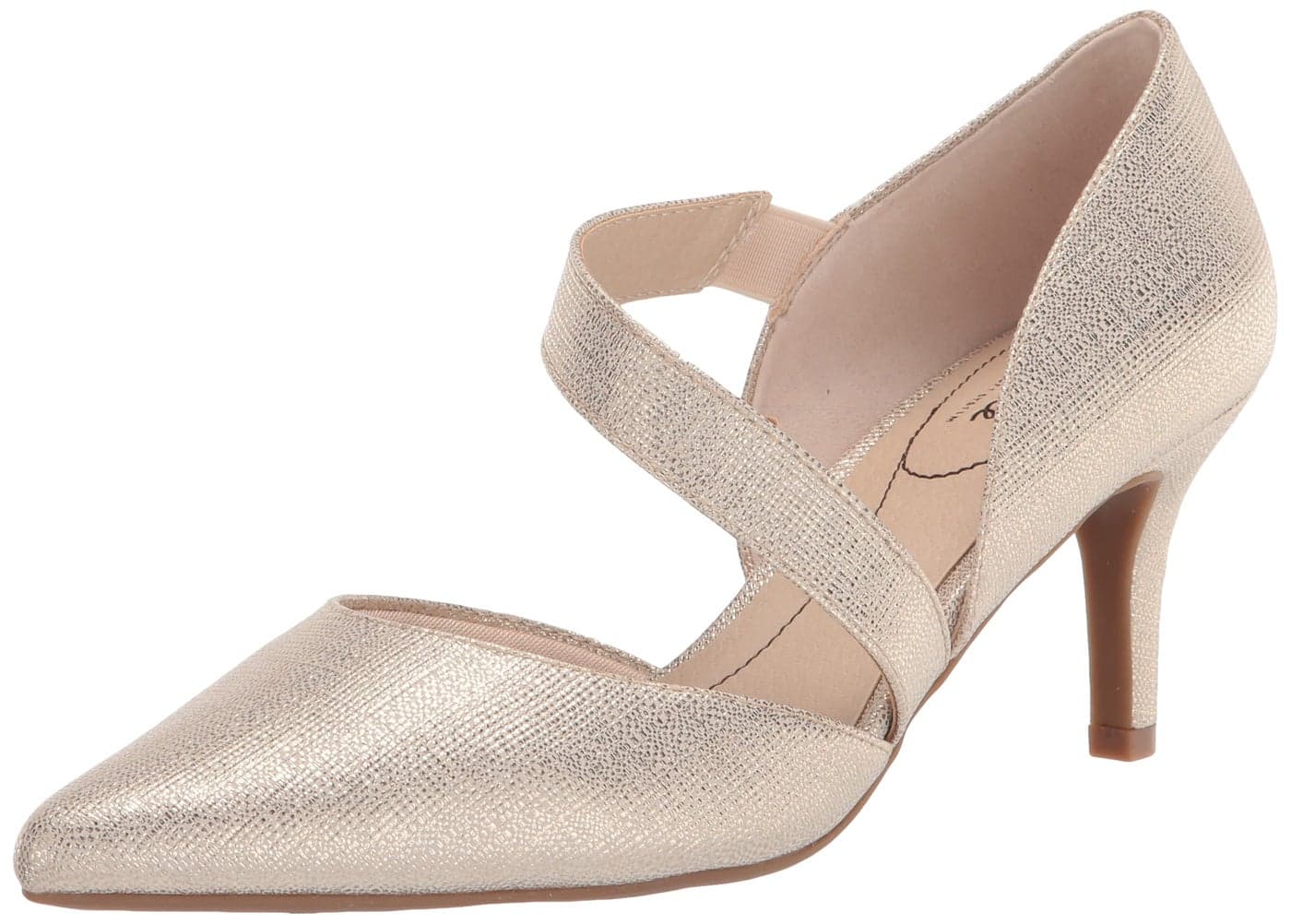 LifeStride Womens Suki Pumps Platino Gold 7 W