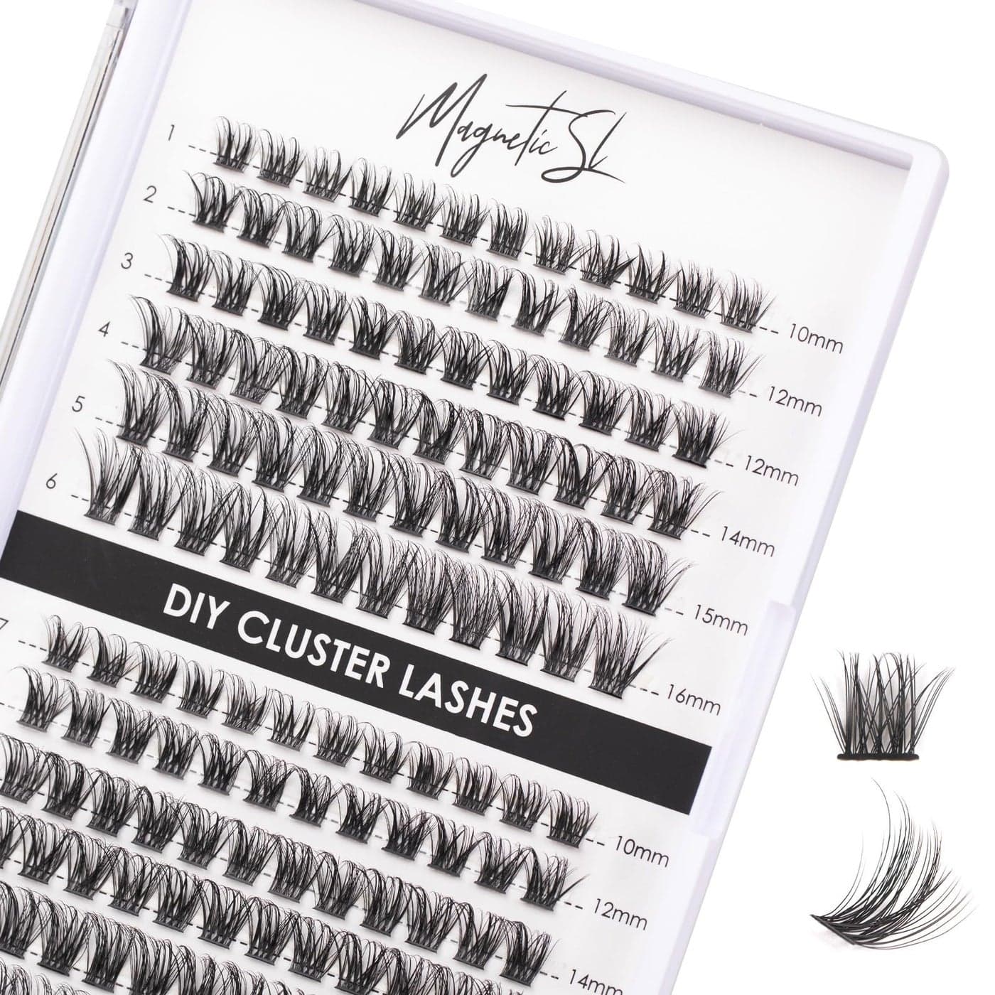 Lash Clusters 144 Pcs Individual Lashes Clusters Eyelash Extensions False Eyelashes DIY Lash Extension Reusable False Eyelashes Natural Look Mix 1016mm C D CurlDM06