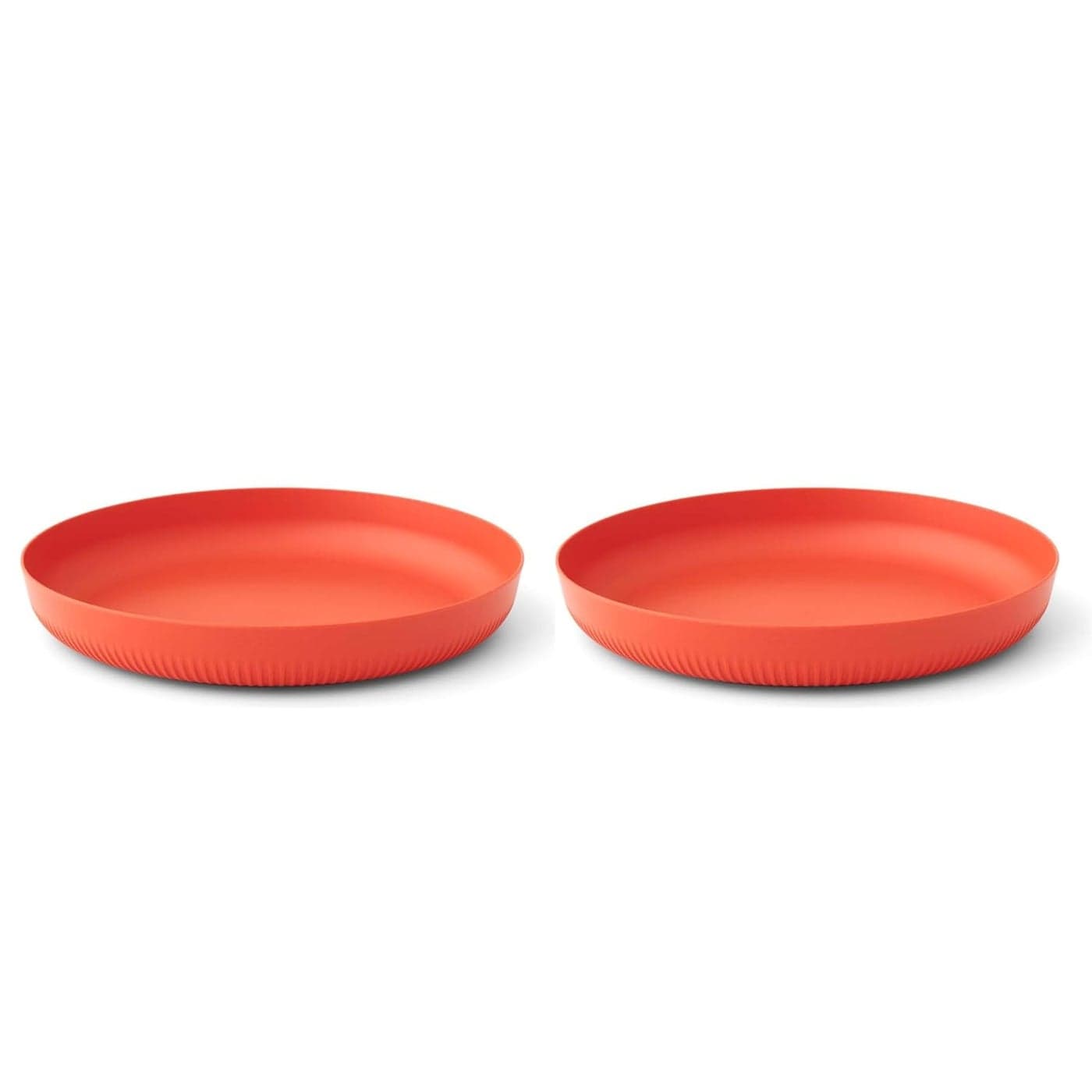 KitchEase Degradable Lightweight Wheat Straw Plates 905 Unbreakable Dinnerware Dishwasher Microwave Safe for Kids Toddlers Adults Ideal for Salads Pasta Snacks More Red 2Pcs