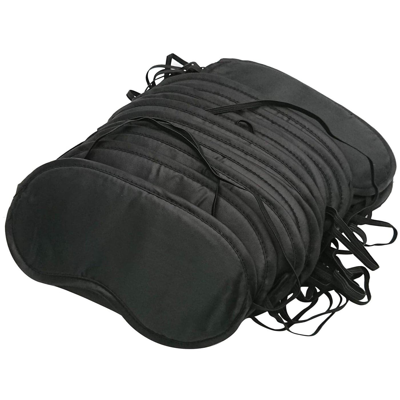 30 Pcs Eye Mask Sleep Blindfold with Nose Pad and Elastic Strap for Travel Sleep Game Sleeping Black