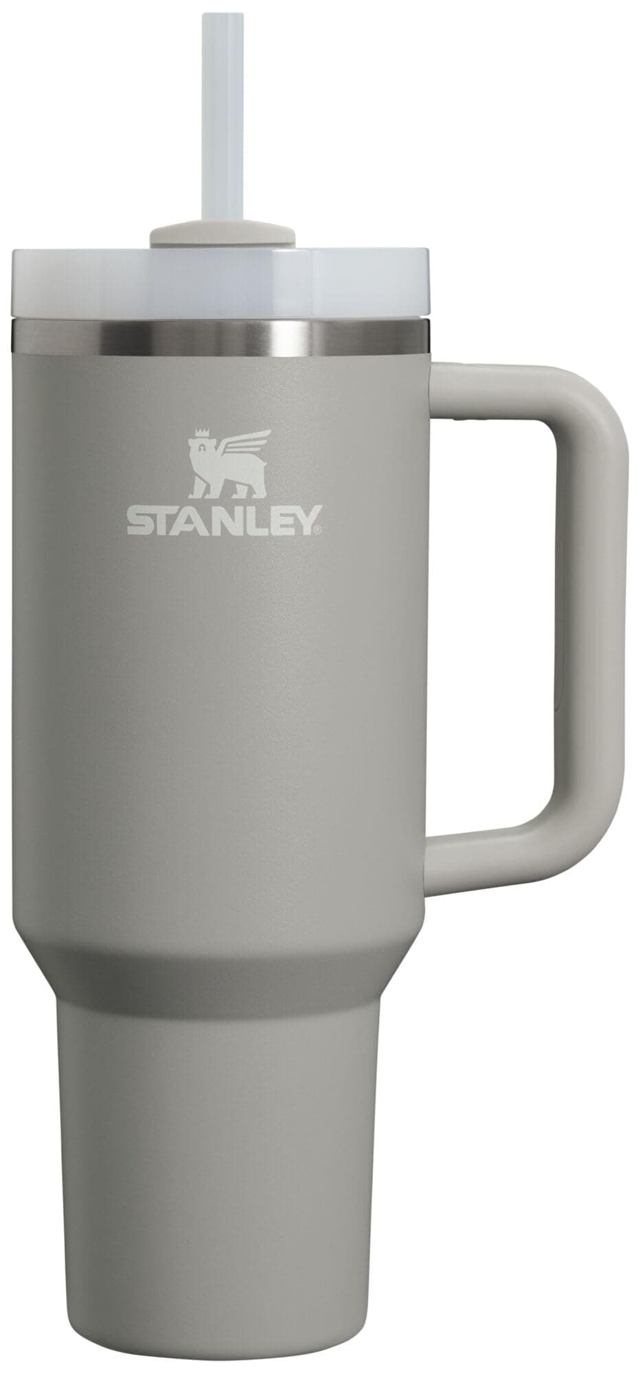 Stanley Quencher H2.0 Tumbler with Handle & Straw 40 oz | Twist On 3-Way Lid | Cupholder Compatible for Travel | Insulated Stainless Steel Cup | BPA-Free | Ash