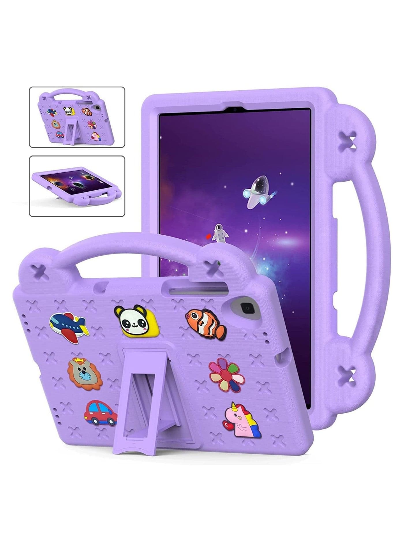 Lenovo Tab K10 10.3 Inch 2021/ M10 FHD Plus 2020 2nd Gen Heavy Duty EVA Foam Shockproof Cover Kids Case with Stand for Tab K10 TB-X6C6L X6C6F M10 Plus TB-X606F