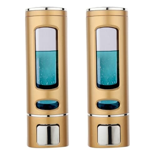BATH GURU ABS Soap Shampoo Sanitizer Gel Liquid Soap Dispenser for Wash Basin Bathroom Kitchen (2, Copper)