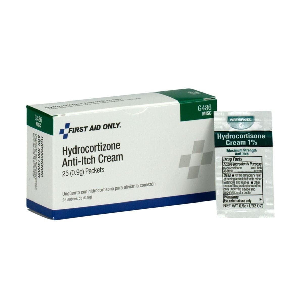 G486 Hydrocortisone Cream Packets 25 Count