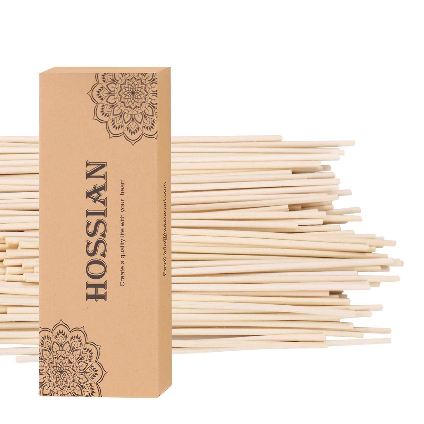 HOSSIAN 7 Inch Reed Diffuser SticksDiffuser SticksReed Diffuser Reed Sticks Aroma Diffuser Sticks for Aroma Fragrance100 PCS Primary Color 7 Inch