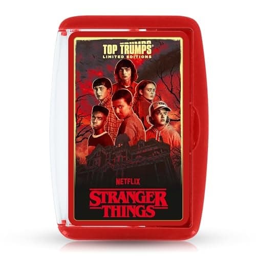 Top Trumps Card Game Stranger Things Family Games for Kids and Adults Learning Games Kids Card Games for 2 Players Kid War Games Card Games for Families Card Wars for 15 Plus Kids