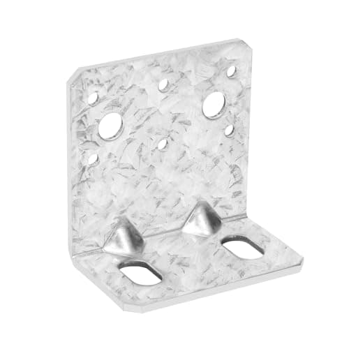 6 Pack Corner Bracket Heavy Duty L Brackets for Wood HDG Angle Brackets Versatile Corner Brace with Reinforing Ribs and Adjustable Sloted Holes AntiRust 28MM Thickness 315x315x2in