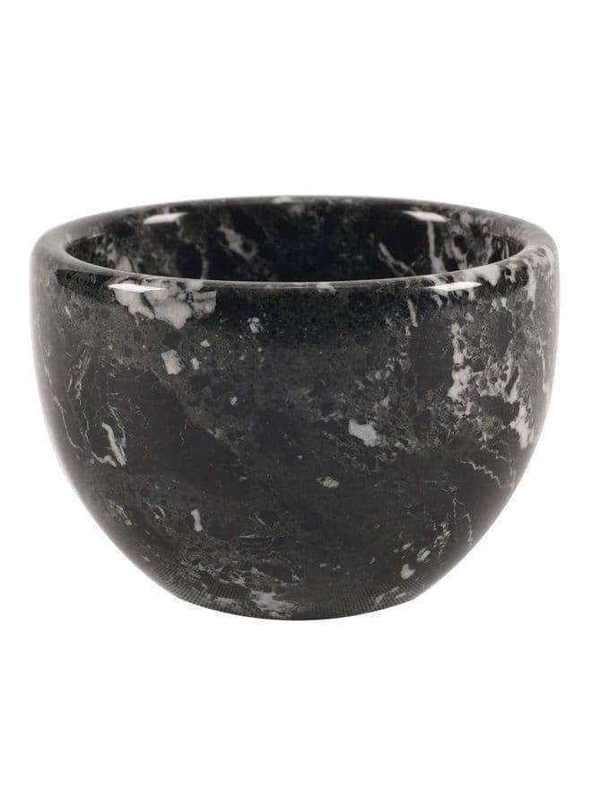 Marble Shaving Cream Bowl Black 7.6 OZ Handmade Shaving Bowl Mens Barber Supplies - Bowl For Esthetician Supplies Like Shaving Gel - Used By Barber For Beard Bar Clean Up