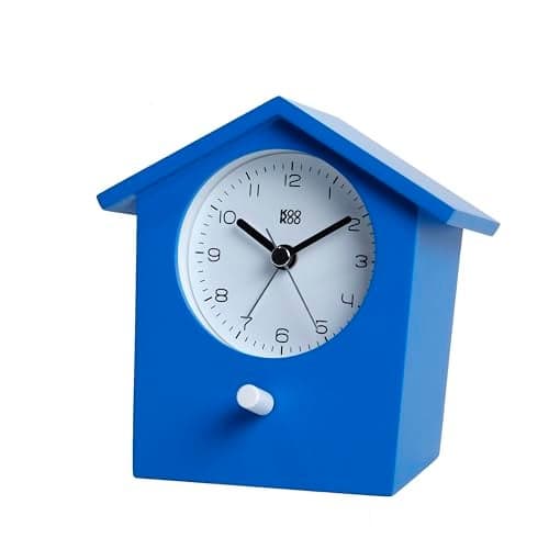KOOKOO EarlyBird Blue, Birdsong Alarm Clock with Original Field Recordings or a Three-Tone gong