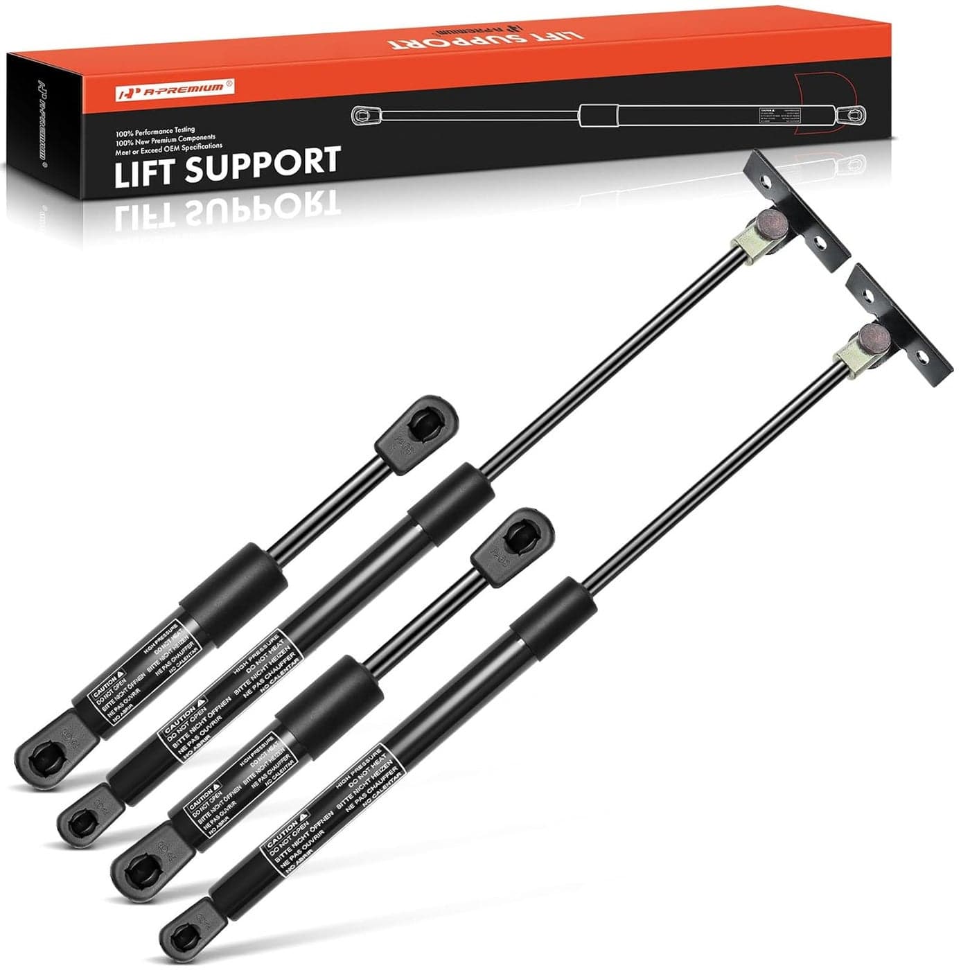A-Premium Front Hood and Rear Tailgate Lift Supports Shock Struts for Pontiac GTO 2004-2006 Coupe - 4-PC Set