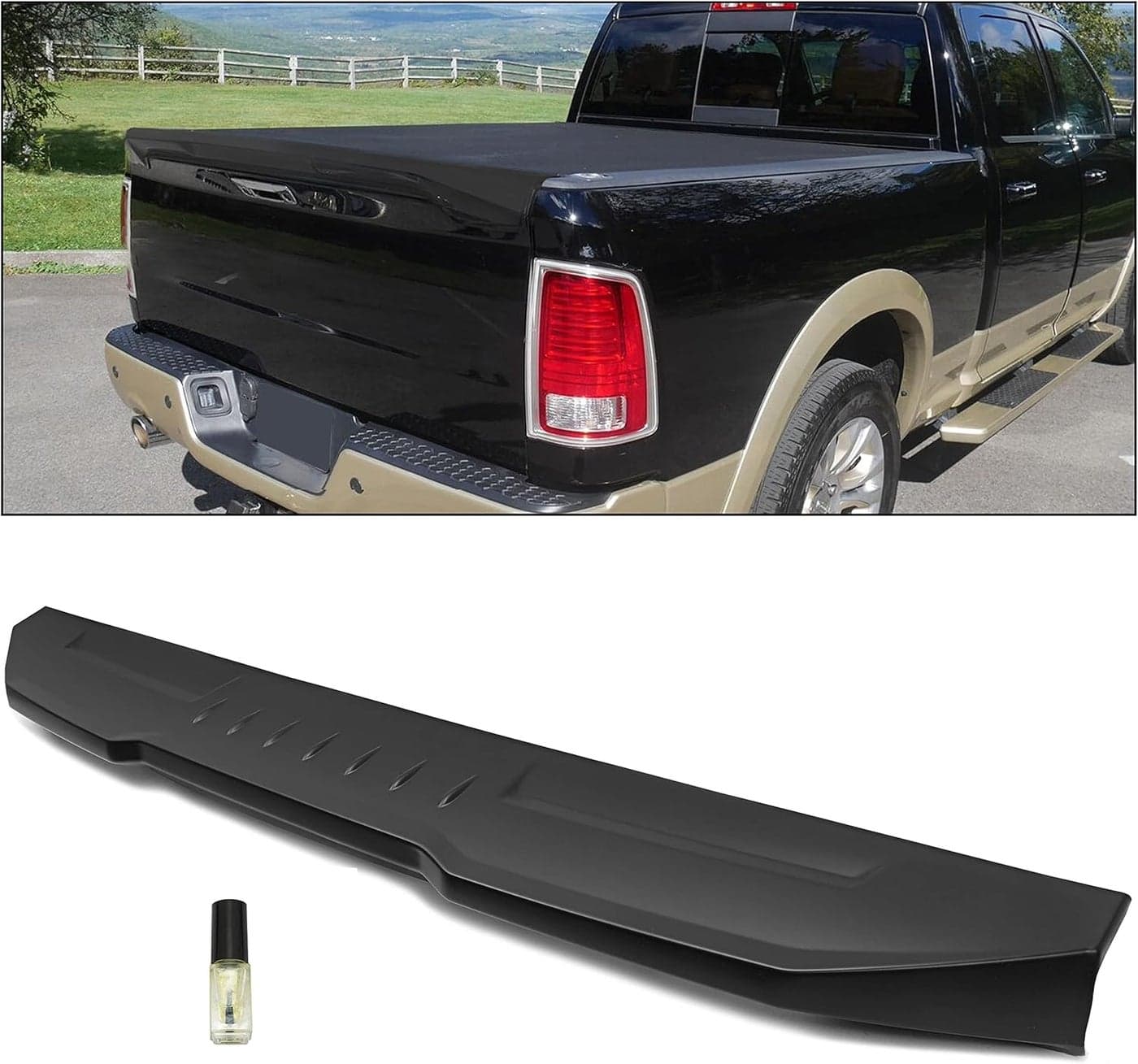HECASA Air Design Tailgate Spoiler for 2009-2021 Dodge Ram Classic 1500 2500 3500