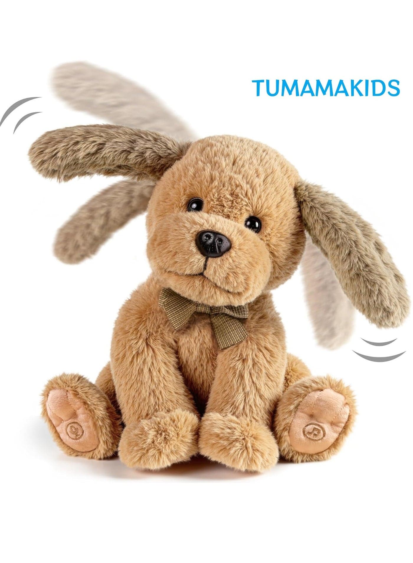 TUMAMA Baby Dancing Animated Plush Dog Talking Singing Dog Toy Children, Plush Interactive Laber Animal Dogs, Copy Talking, Ear & Body Waving, Singing Songs for age 3 4 5 +