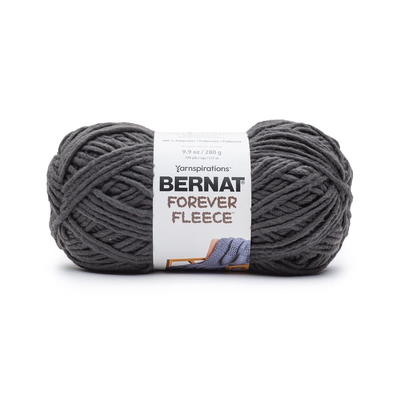Bernat Forever Fleece YarnCoal