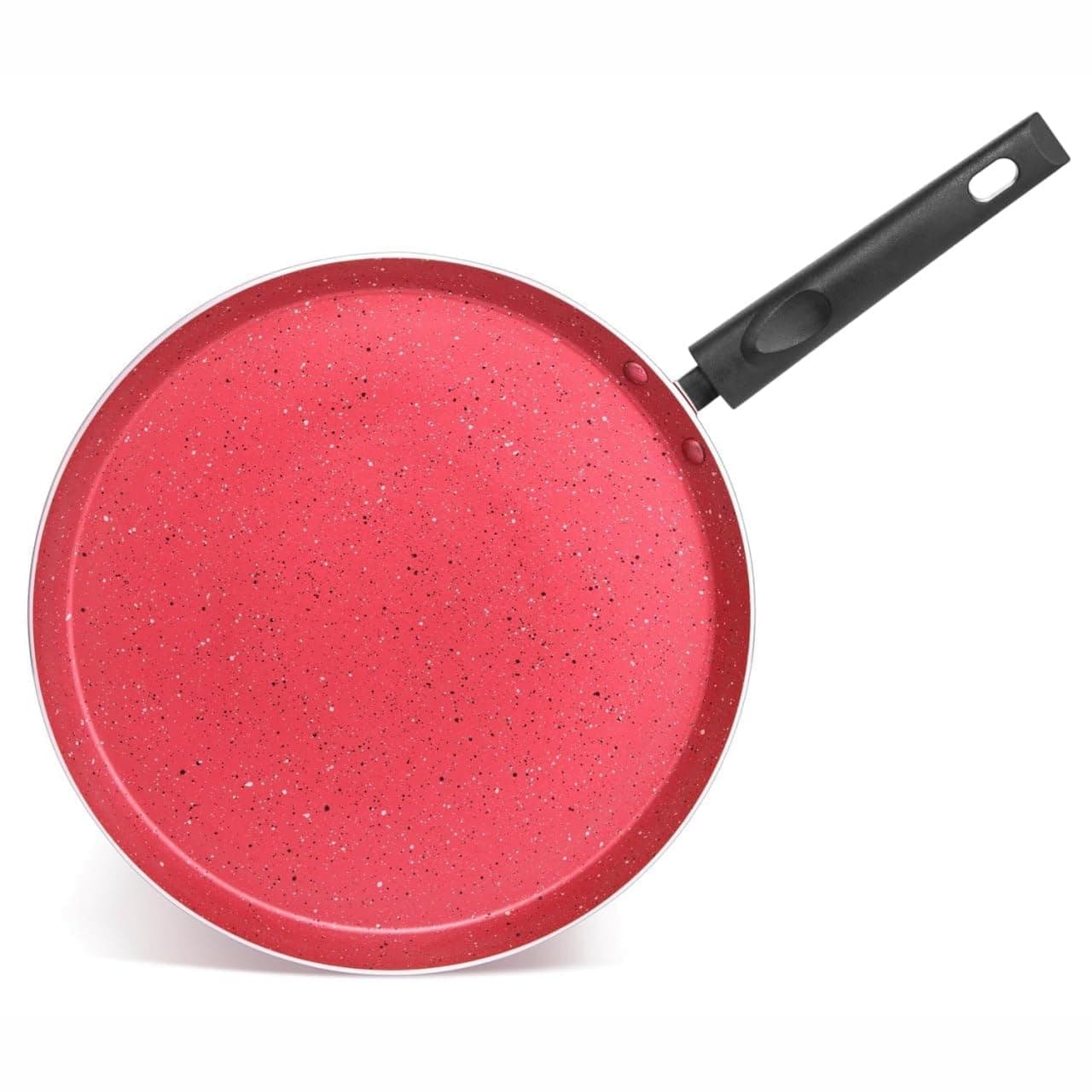 KN Non Stick Frying pan nonstick Pizza pan dosa pan Ceramic pan for Cooking Omelette pan Induction Base Maroon