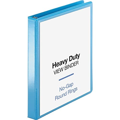 Business Source 1" Round-Ring View Binder
