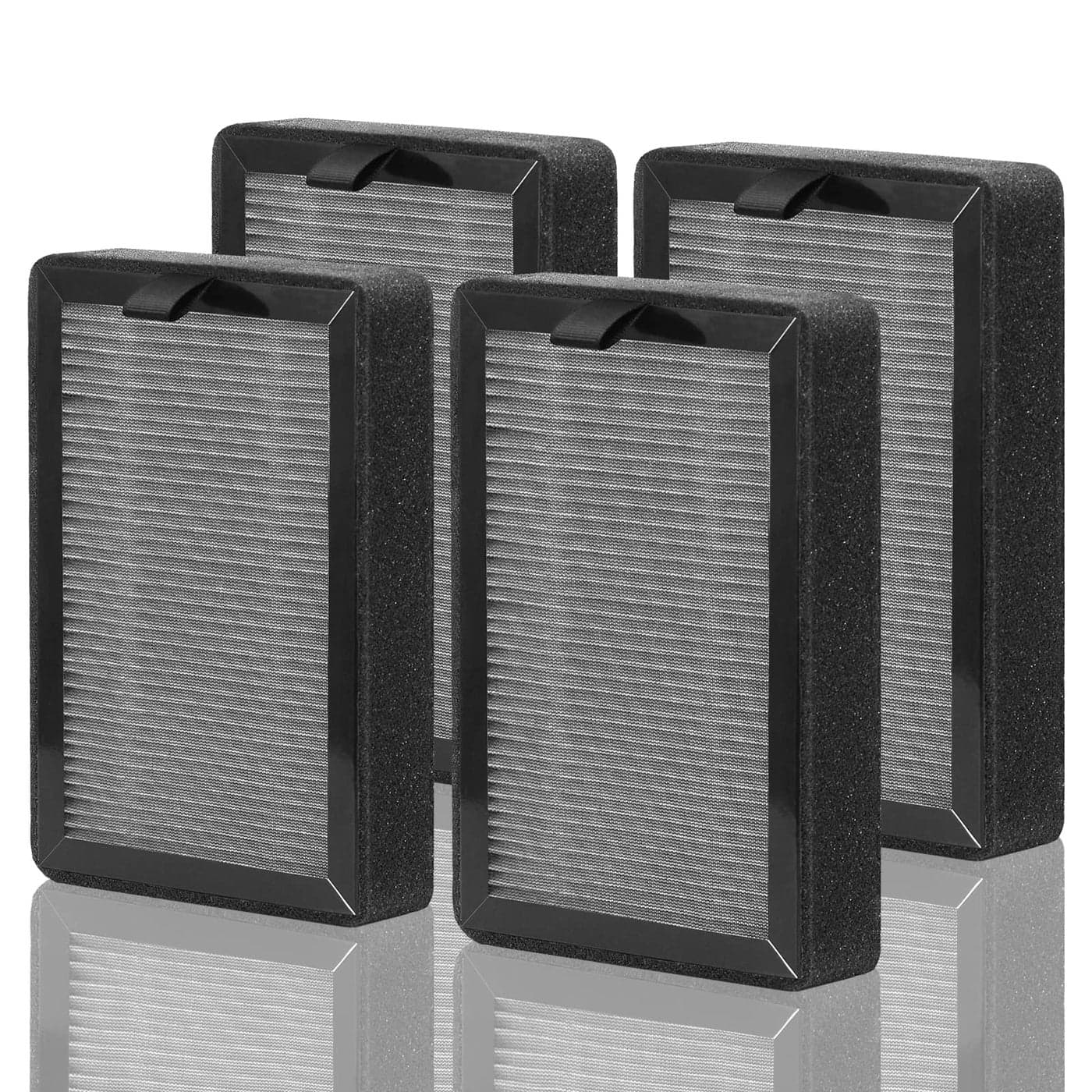 LVH128 Replacement Filter Compatible with LEVOIT Filter Replacement LVH128RF and LEVOIT Air Purifier Filter LVH128 for LEVOIT Air Purifier LVH128 with HEPA and Activated Carbon Filter 4Pack