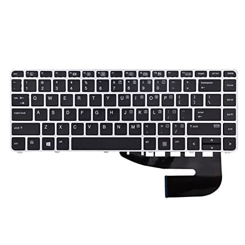 TLBTEK Keyboard Replacement Without Backlight Compatible with HP EliteBook 745 G3 745 G4 840 G3 840 G4 and ZBook 14u G4 Series Laptop 821177-001 836307-001 819876-001 836308-001