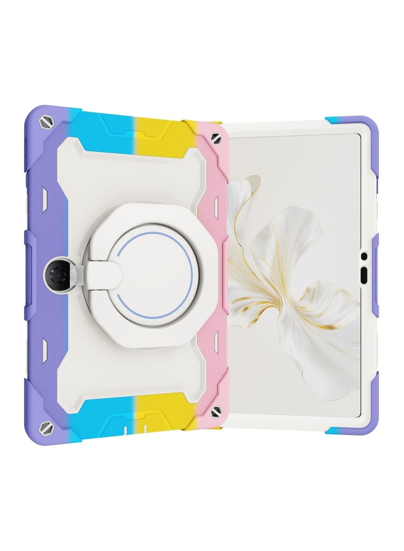 Tablet Case Kids Protective Case Compatible with Huawei Honor Pad 9 12.1 inch, 360° Rotatable Handle Stand Protective Case 3-in-1 Drop Protection Case, Drop Protection Case