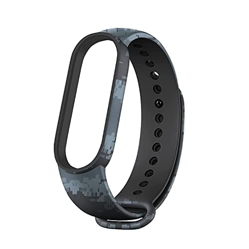 FREXCEZ Adjustable Xiaomi Mi Band 5/ Mi Band 6 Watch Silicone Strap Band Bracelet (DIGITAL)