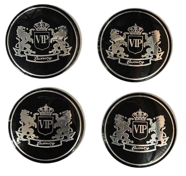 Spedy Car Alloy Wheel Cap Wheel Hub Caps Centre Cover Simple Stick On Compatible with Any car VIP Design Set of 4 Spennwheln10