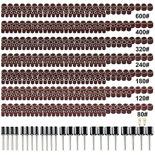 551pcs Sanding Drums for Dremel Rotary Tool,Sanding Bits Bands Sander Sandpaper for Drill Woodworking Accessories