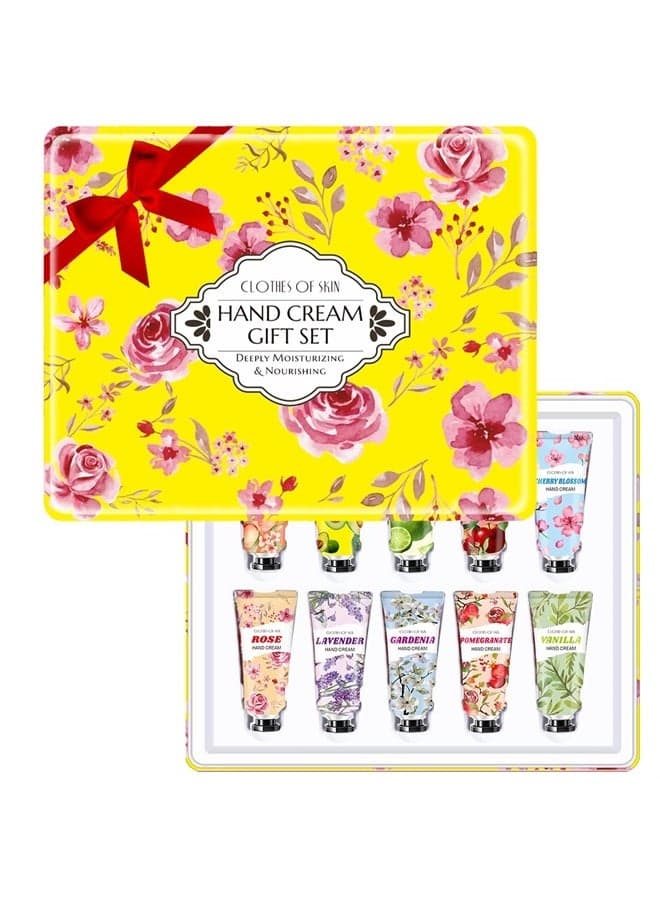 10 Pack Hand Cream Gifts Set,Birthday Gifts Christmas Gifts for Women,Moisturizing Small Travel Size Hand Lotion for Dry Hands,Stocking Stuffers Gift Sets for Bridesmaid,Nurses,Coworkers,Bridal Shower