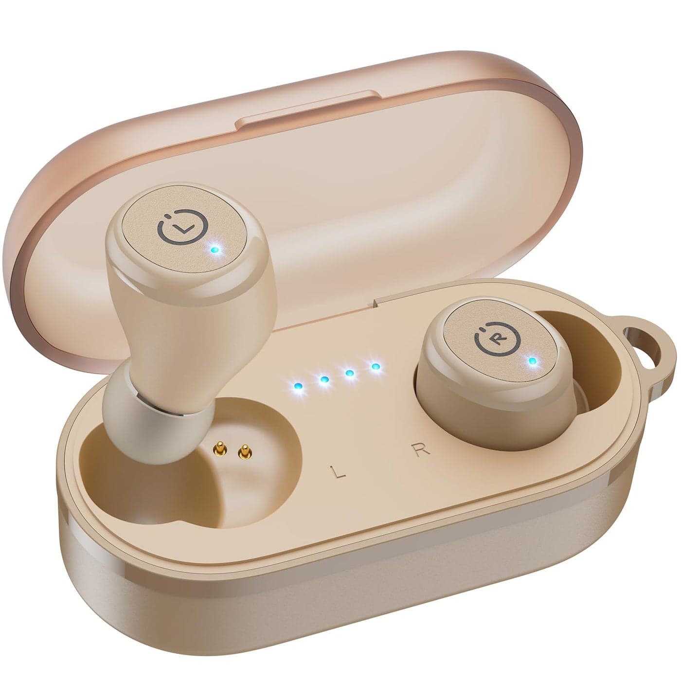 TOZO T10 (Ergonomic Edition) Wireless Earbuds Bluetooth 5.3 Headphones, App Customize EQ, Ergonomic Design, 55H Playtime, Wireless Charging Case, IPX8 Waterproof Sound in-Ear Headset, 2024 New Version