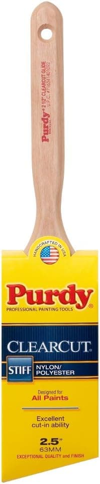 Purdy 144152125 Clearcut Series Glide Angular Trim Paint Brush 212 inch