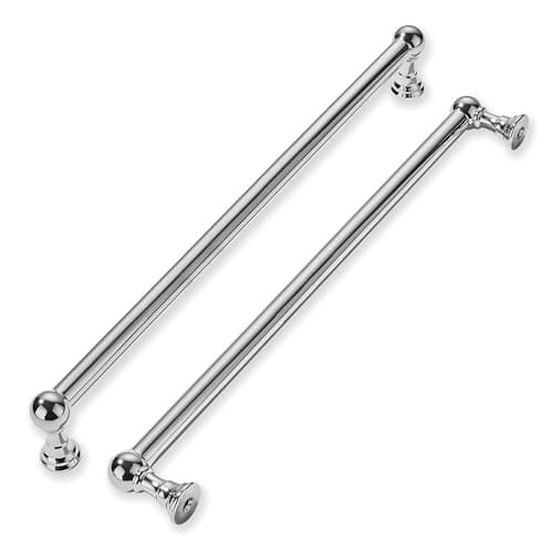 khtumeware 1 Pack Appliance Handle Pull 18 Inch Hole Center Polished Chrome Cabinet Pulls Heavy Duty Solid Cabinet Handles for cabinets Dressers Kitchens Handles Bathroom cabinets