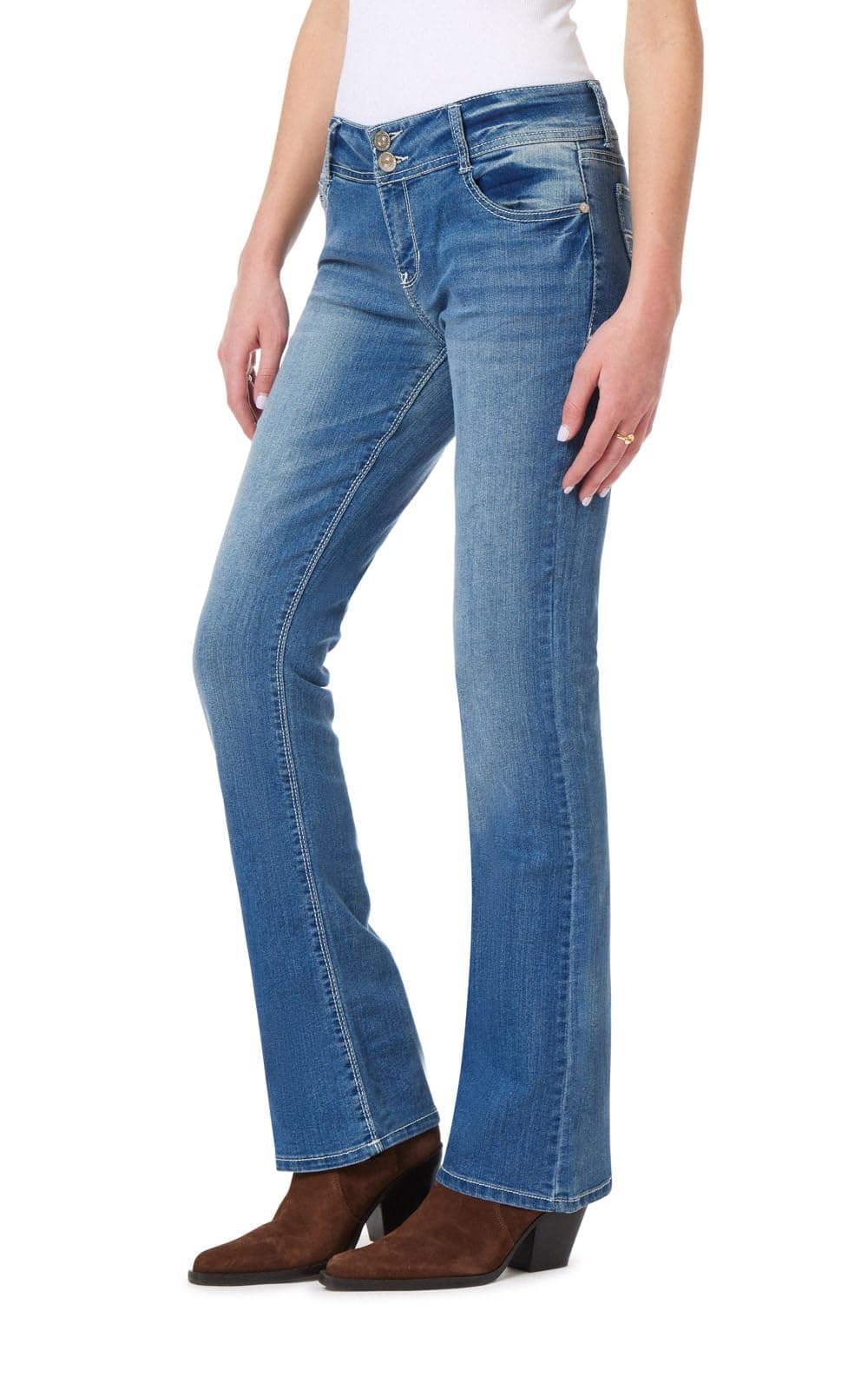 WallFlower Womens InstaStretch Luscious Curvy Bootcut Jeans Jenny 9