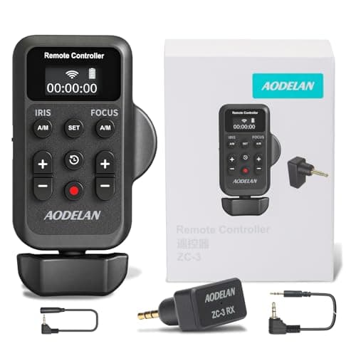 Wireless Camcorder Lanc Zoom Controller Wired Remote Control with 25mm Jack Cable IRIS Focus Video Recording and Zoom Commander with Lanc or Remote Terminal for Canon XL1S XL2 XHA1 Sony NX5C