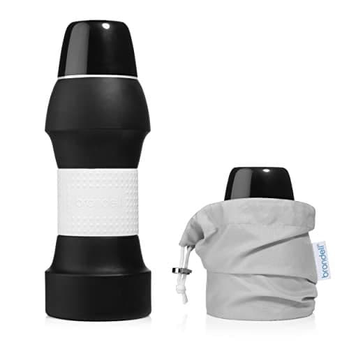 Brondell Bidet GoSpa Collapsible Travel Bidet Compact and Discreet with Travel Bag 500ml in Black