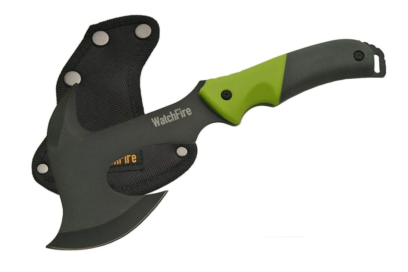 WatchFire 11.5" Coated Stainless Steel Spiked Back Camping Axe