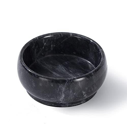 CM CHIC MONDAY 4.72 Inch Decorative Bowls - Natural Marble Key, Coffee Table Centerpiece, Soap Serving, Incense Burner, Smudge Bowl