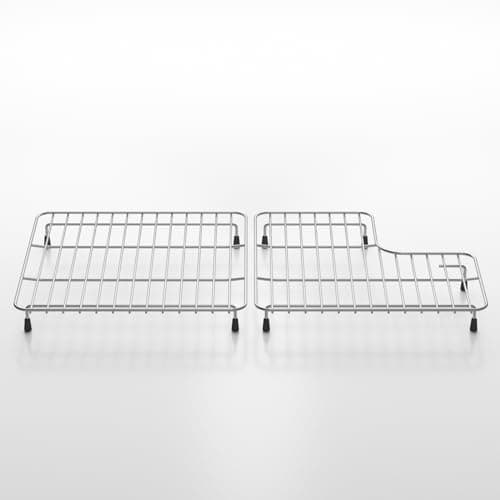 DPZM 2912x147 6489 Sink Rack K6639ST Whitehaven Bottom Basin Racks For Kohler K6488 Bottom Basin Racks Includes RightLeft with Stainless Steel 6488 Farmhouse Sink Protectors compatible
