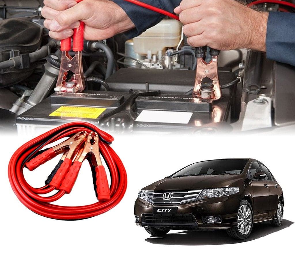 Auto Pearl Car 500 Amp Heavy Duty Jumper Booster Cables Anti Tangle Copper Core 6Ft for - City