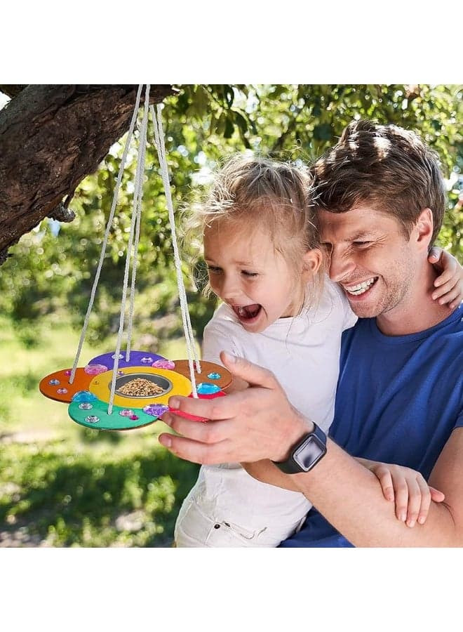 Kids Arts and Crafts Bird Feeders for Outside, 2-Pack DIY Wooden Paint Kits Outdoor Toys for Boys & Girls Age 3-5 4-8 8-12