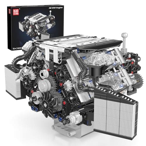 Mould King W12 Engine Toys Building Block Model Engine Kit for Adults V8 Engine Scale Model 10230 STEM DIY Building Kits That Works Blocks for Adults and Aged 14 871 Pieces