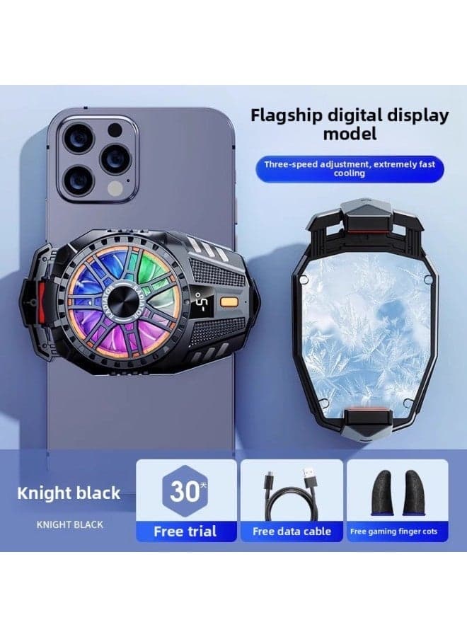 Mobile Phone Radiator Semiconductor Refrigeration Cooling Artifact For AppleFor Iphone Black Shark 2pro One Plus Heat Dissipation Back-Color:Top Equipped With E-sports Model 【digital Display Three-s