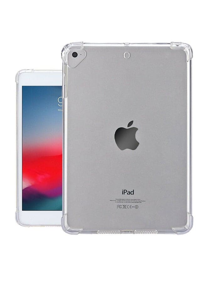 Protective Case Cover For iPad 9.7 (2018) & iPad Pro 9.7 & iPad 9.7 Inch (2017) & iPad Air 2 & iPad Air (Red) Transparent