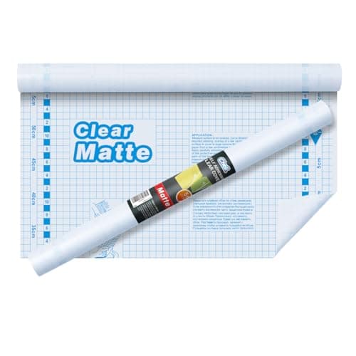 Chell Matte Clear Contact Paper Roll for Books Crafts and Countertops Self Adhesive Book Cover 175 in x 5 ft