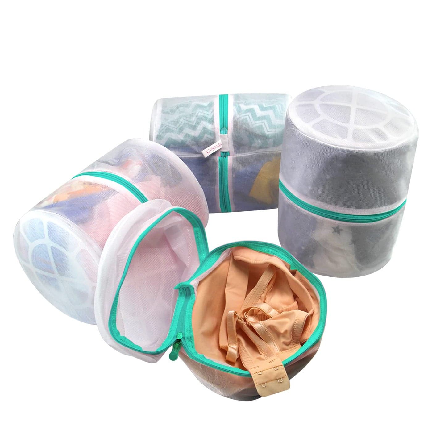 Bra Wash Bags GOGOODA 4 Pack Underwear Laundry Mesh Bags for Delicates Baby Cloth Sock