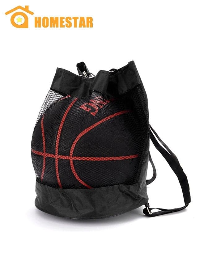 Single Ball Bag, Mesh Sport Drawstring Bags, Basketball Backpack, Gym Bag for Carrying Basketball, Volleyball, Football, Golf Balls