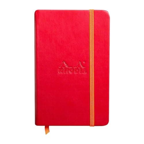 Rhodia Rhodiarama Webnotebook - Lined 96 sheets - 5 1/2 x 8 1/4 - Poppy Cover (118753C)