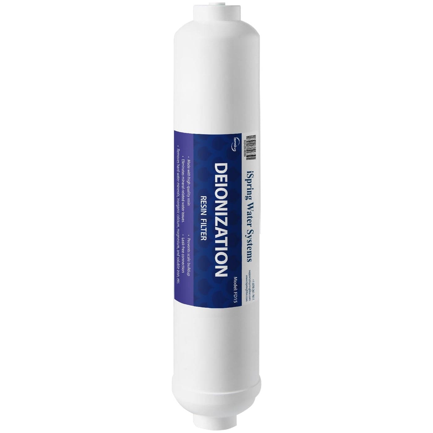 iSpring FD15 DeIonization Replacement Filter Fit RODI Water Filter System for Aquarium 10 x 25 1 Count