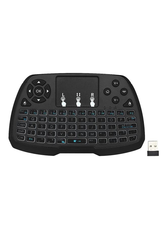 Wireless Mini Touchpad Keyboard Black
