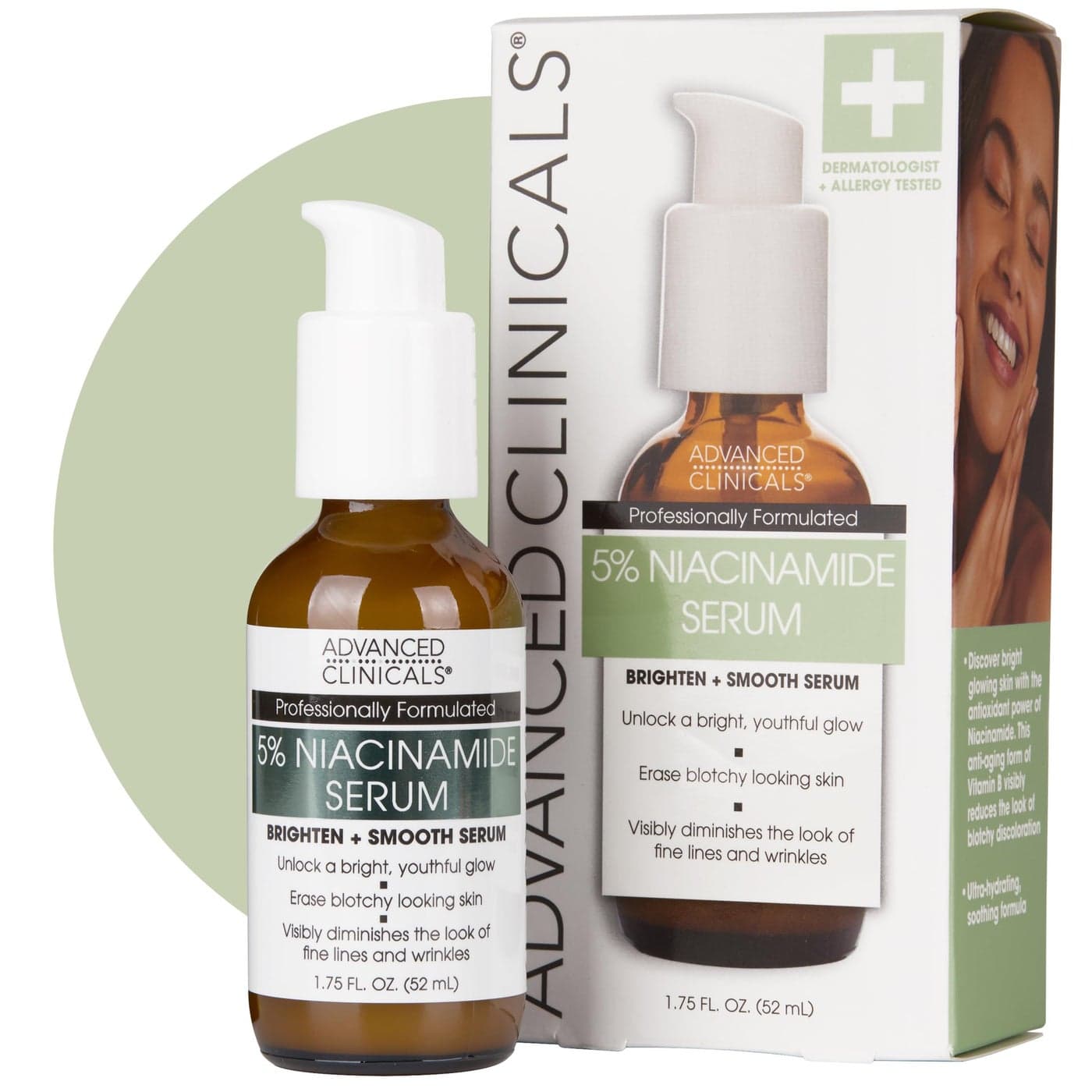 Advanced Clinicals Niacinamide Serum 5 Niacinamide Serum For Face With Hyaluronic Acid Ferulic Acid Aloe Vera Fruit Extracts Helps Improve Look Of Dark Spots Uneven Skin Tone 175 Fl Oz