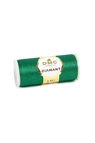 DMC Diamant Metallic Needlework Thread, 38.2-Yard, Green Emerald